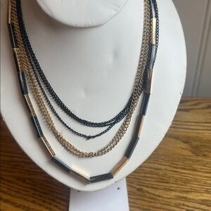 Elegant Multi-Layered Necklace.  30 inches long.